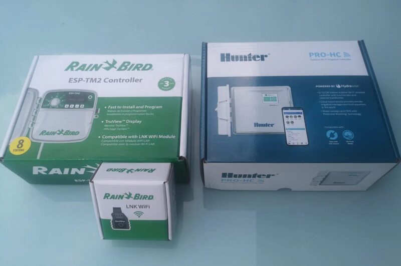 In the test Hunter Pro HC Hydrawise vs. Rain Bird ESPTM2 with LNK